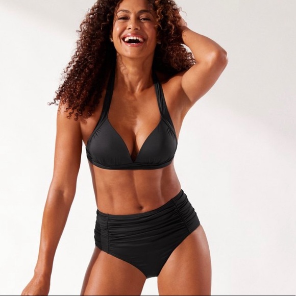 Pearl High-Waist Hipster Bikini Bottoms